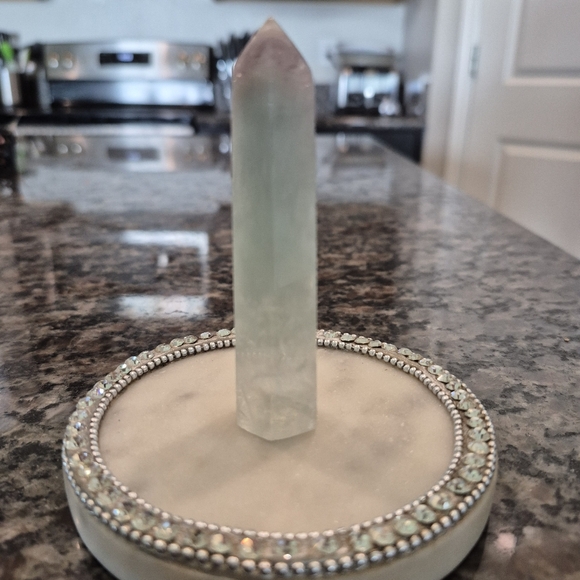 Natural Fluorite Crystal Point Obelisk Tower #M - Picture 6 of 8
